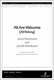 All Are Welcome Unison choral sheet music cover Thumbnail